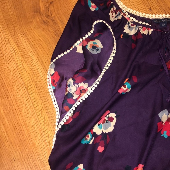 AE Floral Cropped Blouse - Picture 4 of 6